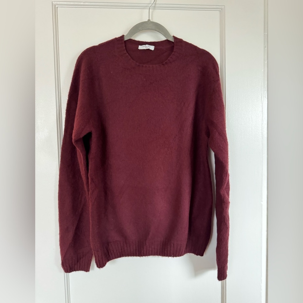 Boglioli Burgundy Wool Cashmere Sweater
